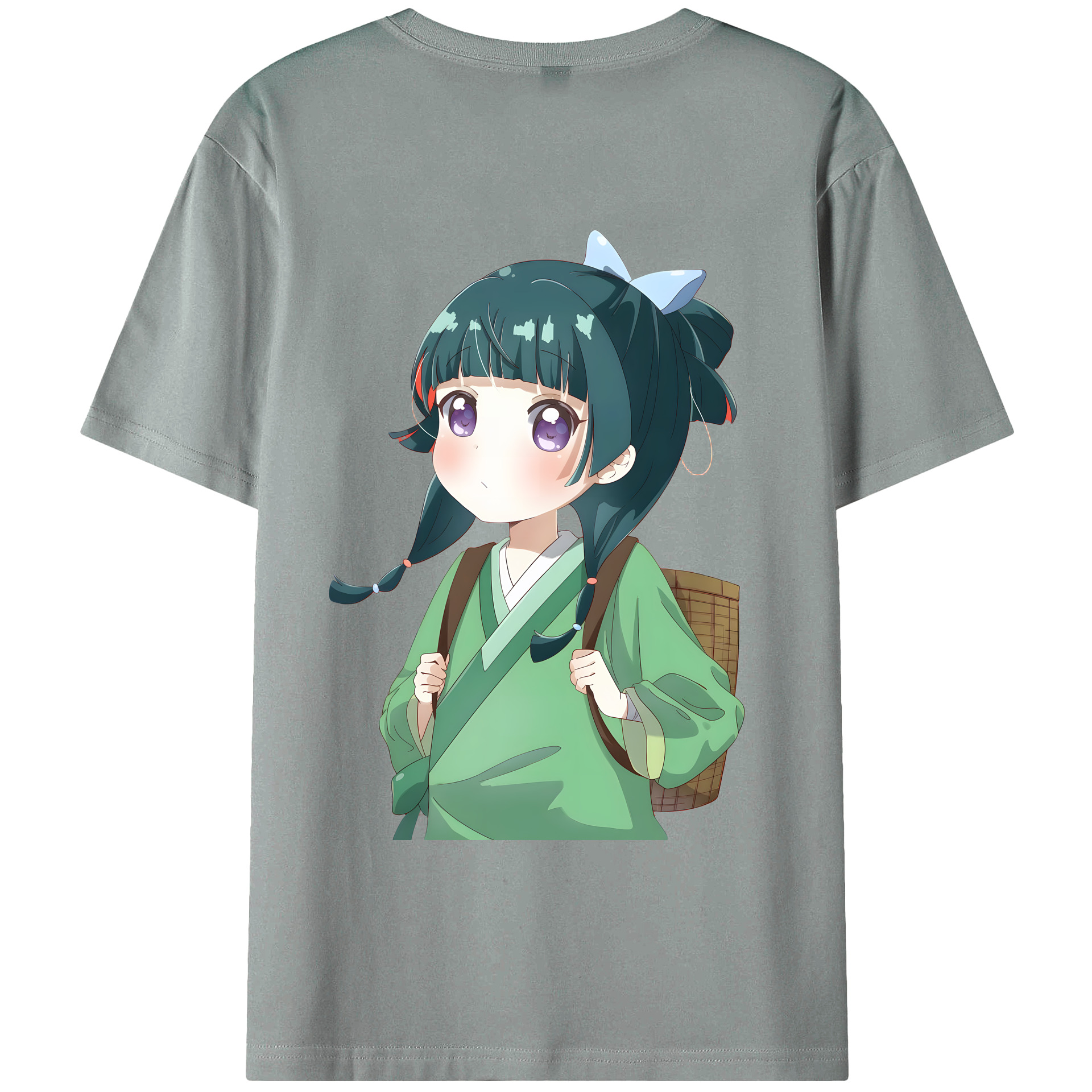 （画像用） 薬屋のひとりごと The Apothecary Diaries 綿100％ メンズ半袖Tシャツ（バックプリント） 通気性